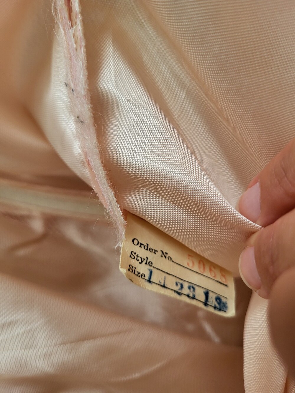 Blush Pink Vintage Lace And Tulle 1950s Strapless Dress - Picture 7 of 13